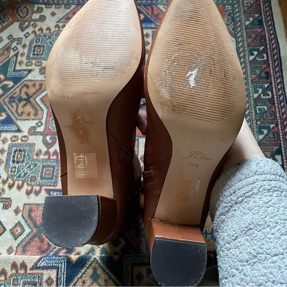 J. Crew Pointed-toe Sadie boots in leather in Warm Sepia - Picture 5 of 7